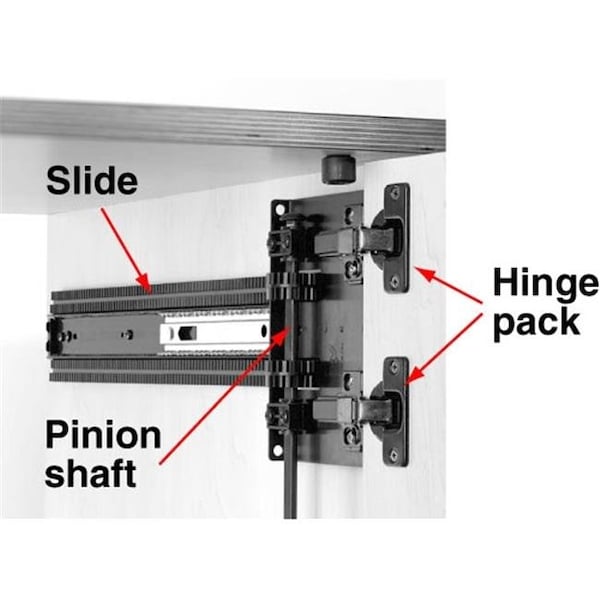 Knape & Vogt Knape & Vogt Kv8085 Hkezt Eb Hinger Pack Self Close Inset 1 In. Thick Door - Ebony Black KV8085 HKEZT EB - main